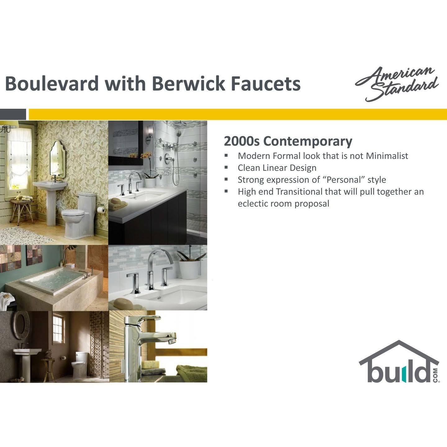 American Standard Berwick T430.508.002 Bath/Shower Trim Kit - Polished Chrome