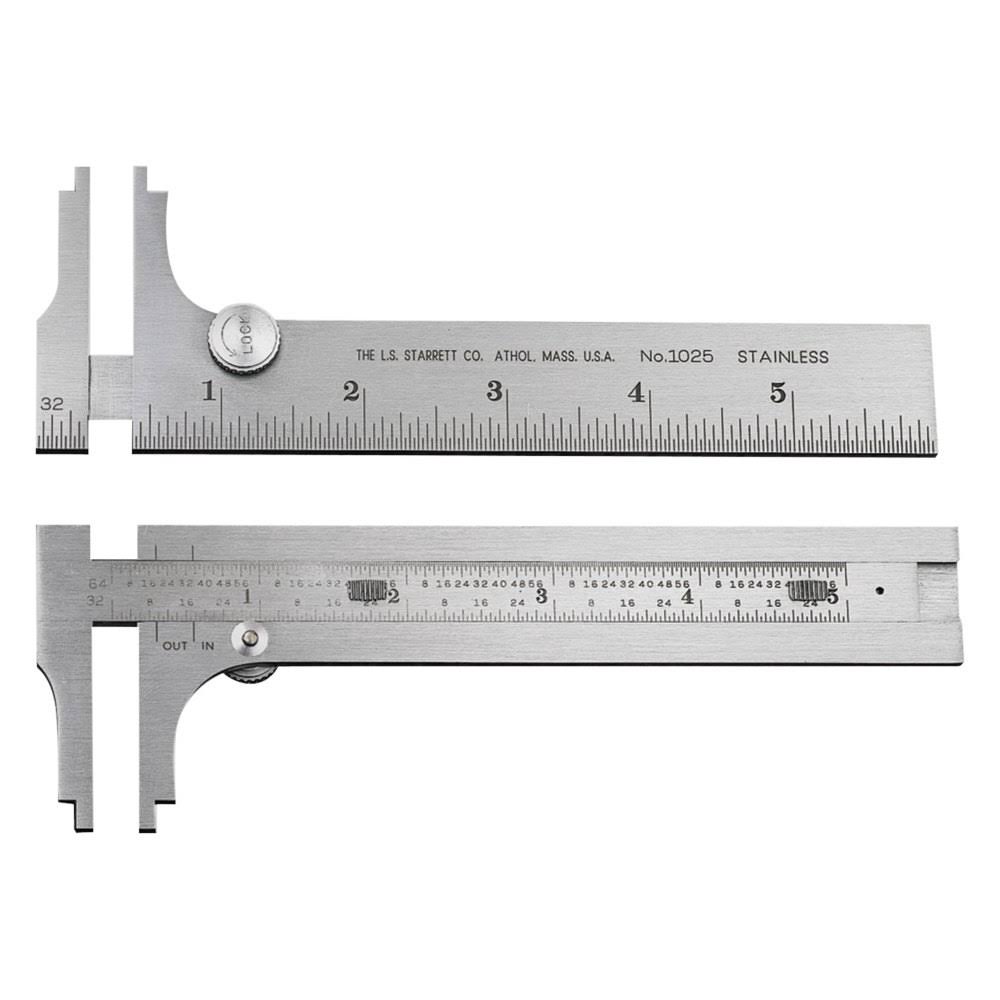 Starrett 1025-6 Pocket Slide Caliper,6 in