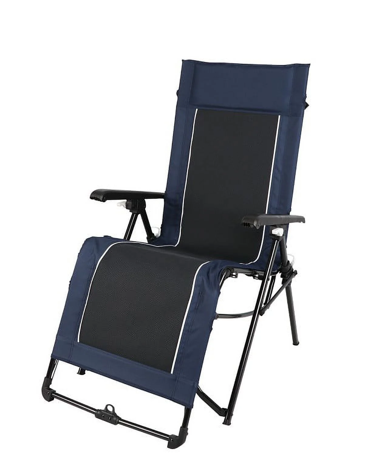 Ozark Trail Quad Zero Gravity Lounger Camping Chair, Blue, Adult, 20.3lbs