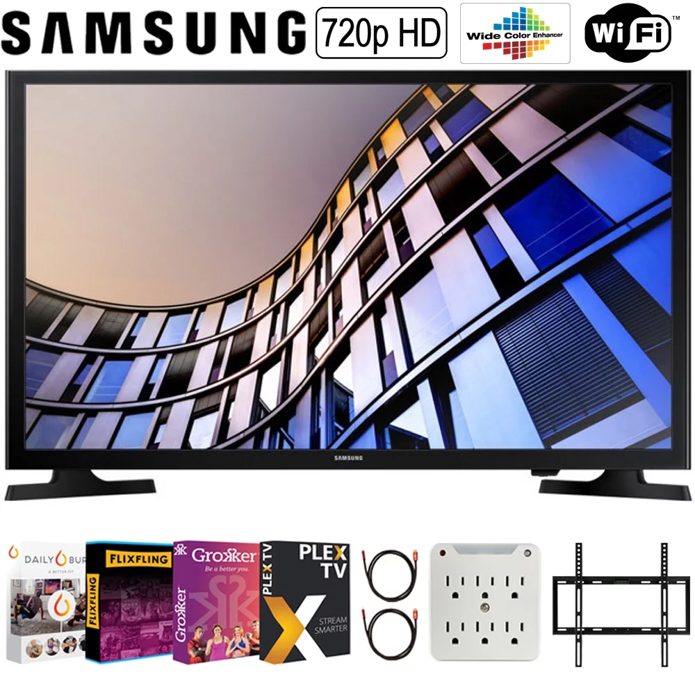Samsung UN32M4500B 32"-Class HD Smart LED TV (2018) Wide Color Enhancer Bundle with Taskrabbit Installation Services