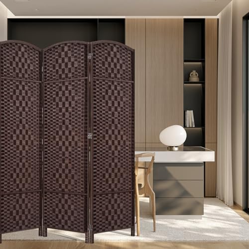 Room Divider, Room Dividers and Folding Privacy Screens, 16in Privacy Screen, 6 Panel Temporary Wall Partitions, 6ft Space Separation Panel Screen
