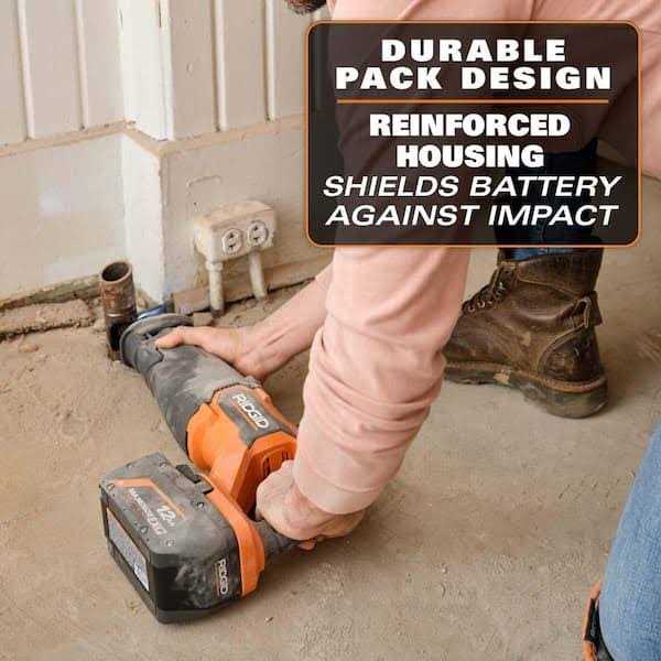 RIDGID 18V 12.0 Ah MAX Output EXP Lithium-Ion Battery with 18V Rapid Charger - Shop Hardware Tools Online Store
