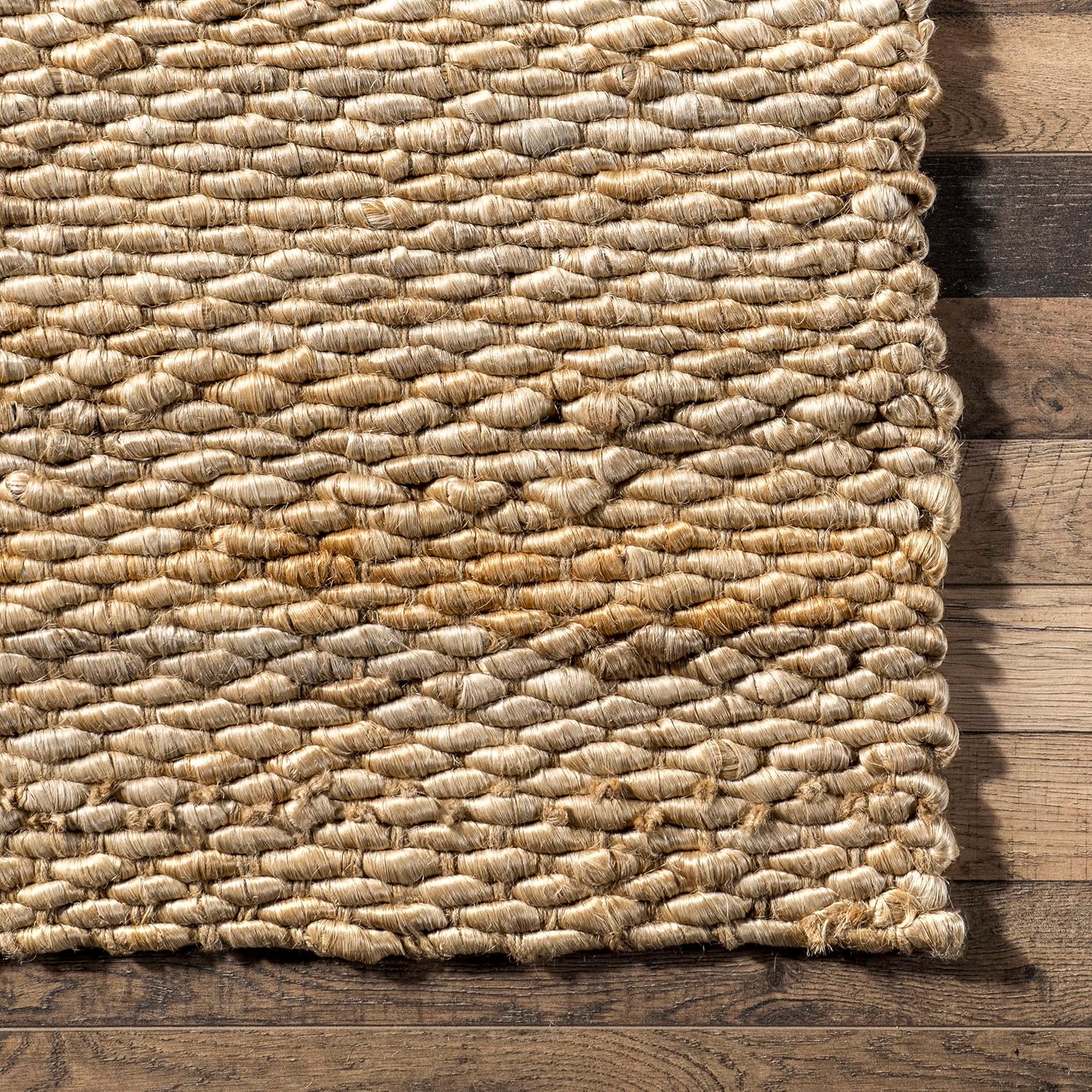 nuLOOM Hailey Hand Woven Jute Area Rug, 5x8, Natural