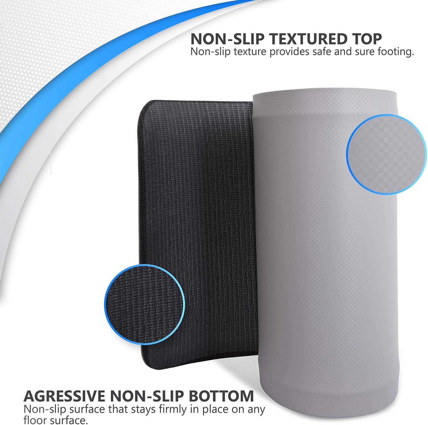 NYOrtho Bedside Foldable Floor Mats for Elderly – Handicap Non-Slip Beveled Edge Fall Protection Fallshield