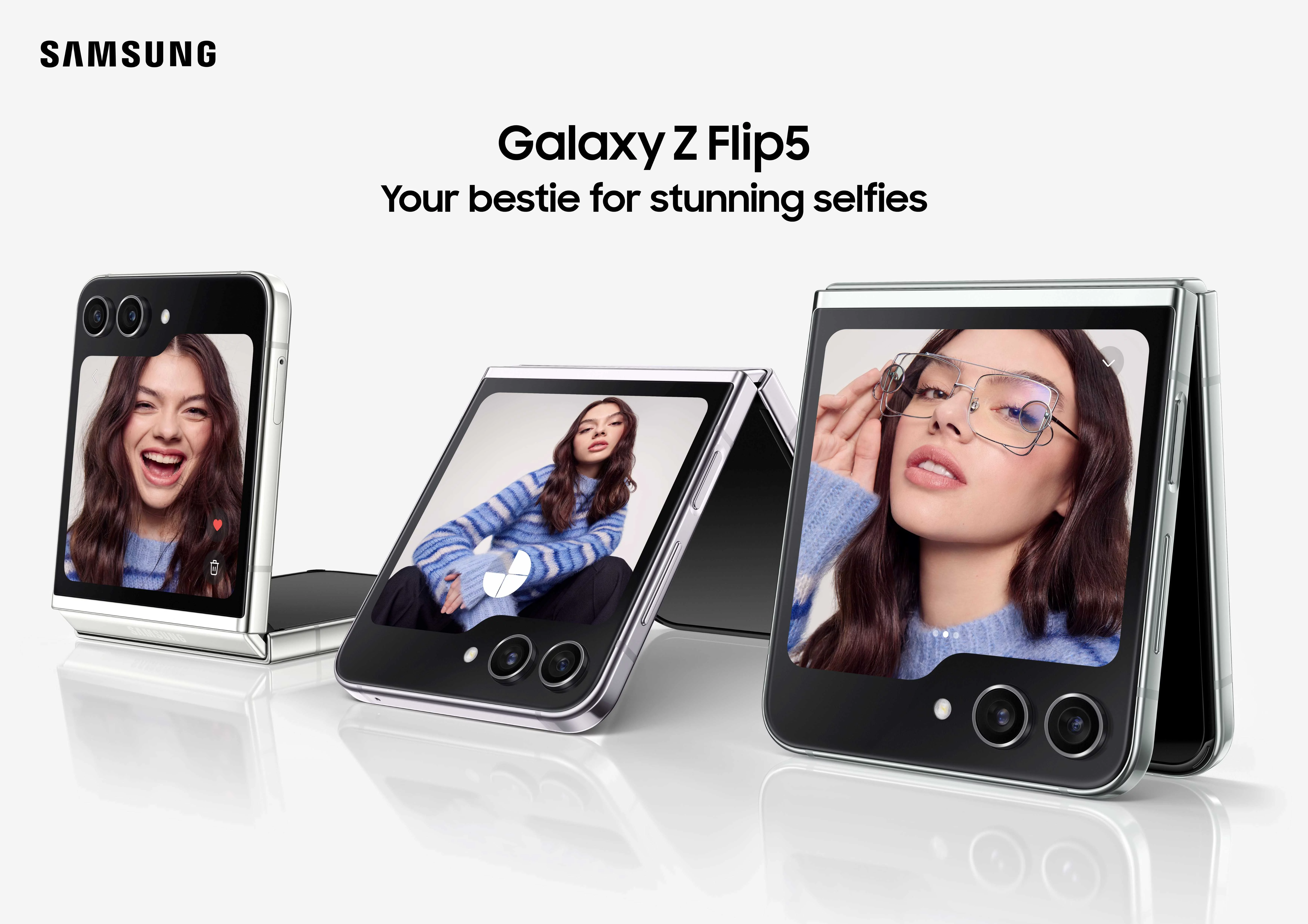 SAMSUNG Galaxy Z Flip 5 Cell Phone, Factory Unlocked Android Smartphone, 256GB, Compact, Foldable Design, One-Hand Control, Best Selfies