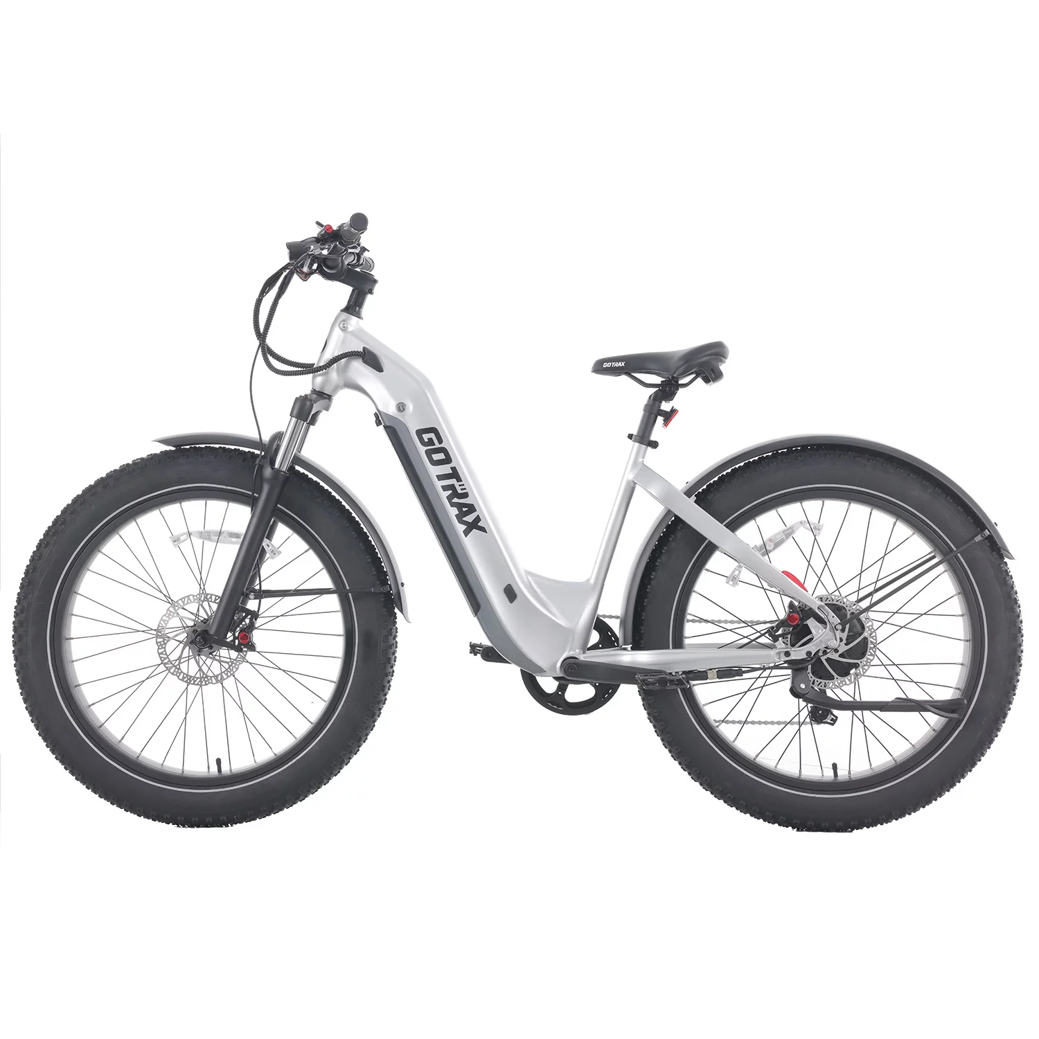 GOTRAX Tundra Electric Bike for Adults, 750W 48V 26 x 4 Fat Tire Adult Dirt Electric Bicycle, 20MPH All Terrain Electric Mountain Bike, Step over