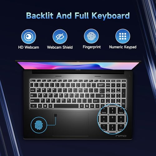 NIMO 17.3" IPS FHD-Gaming-Laptop, 8 Cores AMD Ryzen 7 6800H 16GB DDR5 RAM 1TB SSD (Beat Intel i7-12700H