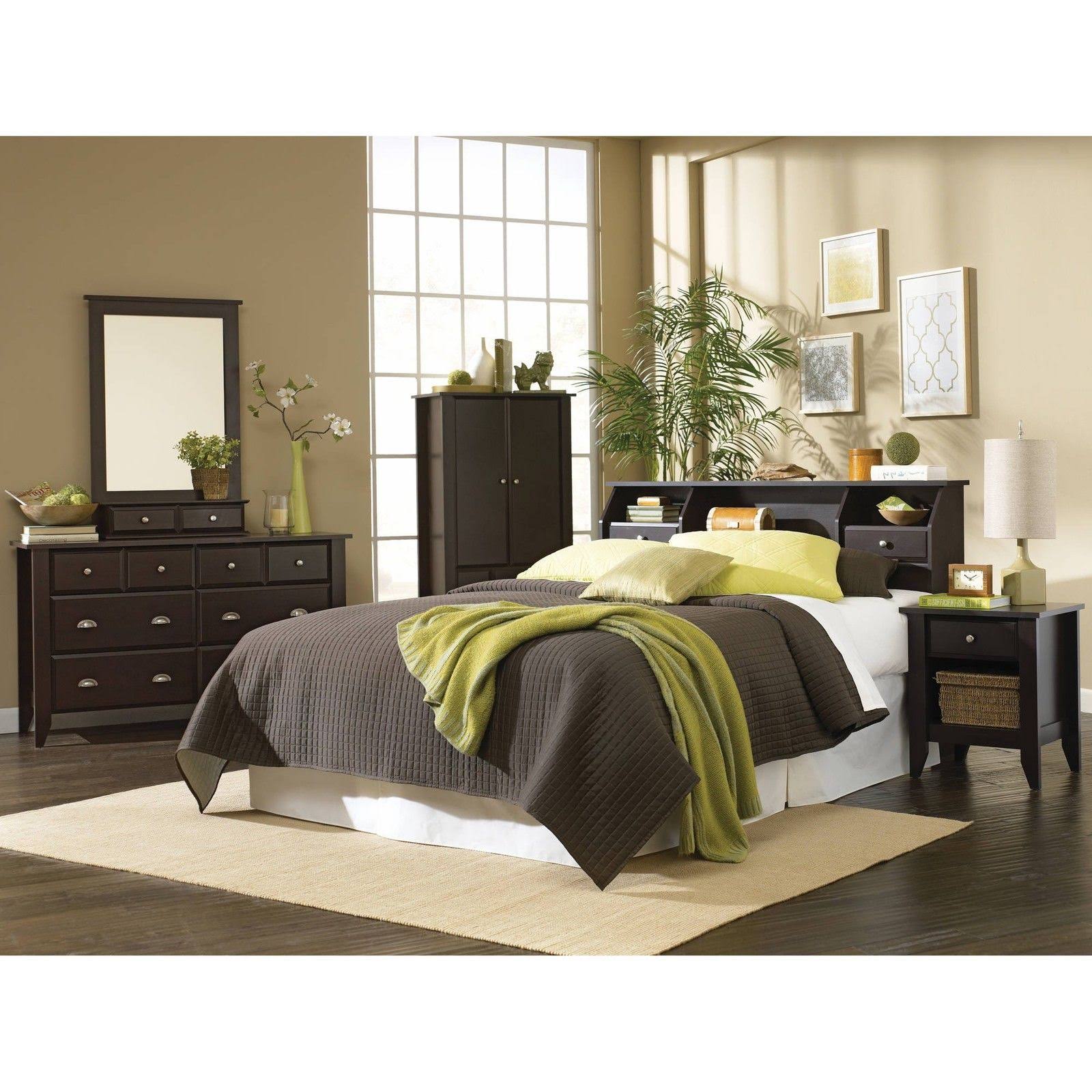 Sauder Shoal Creek Bookcase Headboard, Brown, Full/Queen