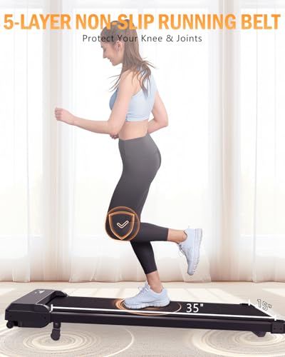Walking Pad with Handle Bar,5% Manual Incline Walking Treadmill for Home Office,2.5HP Super Quiet Foldable Treadmills with Handrails