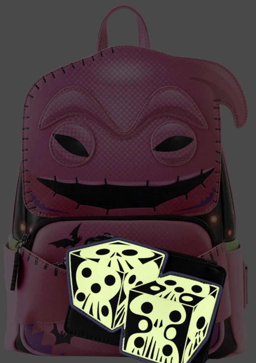 NYCC Limited Edition Funko Pop! By Loungefly Neon Oogie Boogie Cosplay Mini Backpack with Dice Coin Bag - Radiant Selections
