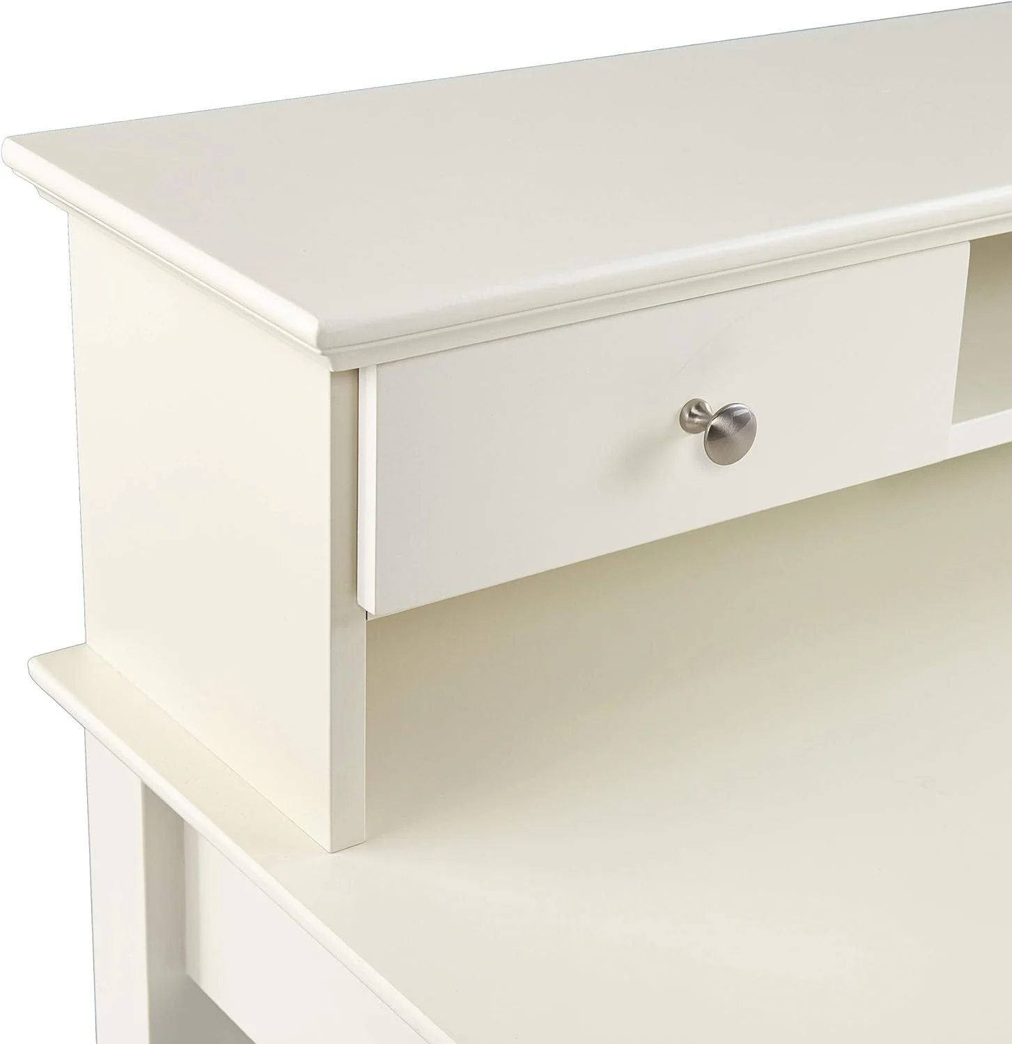 Barberry W/Storage Secretary Desk, White