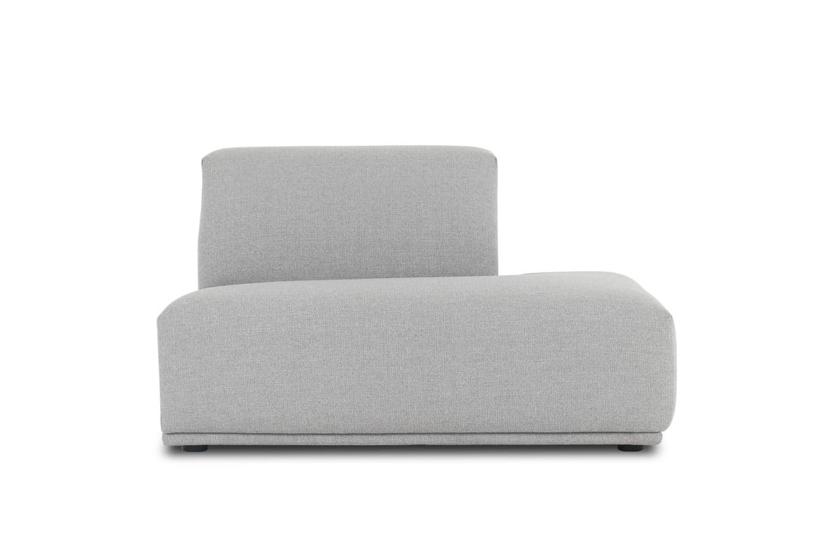 Light Gray Right Chaise Sofa, Low-Profile | Todd by Castlery