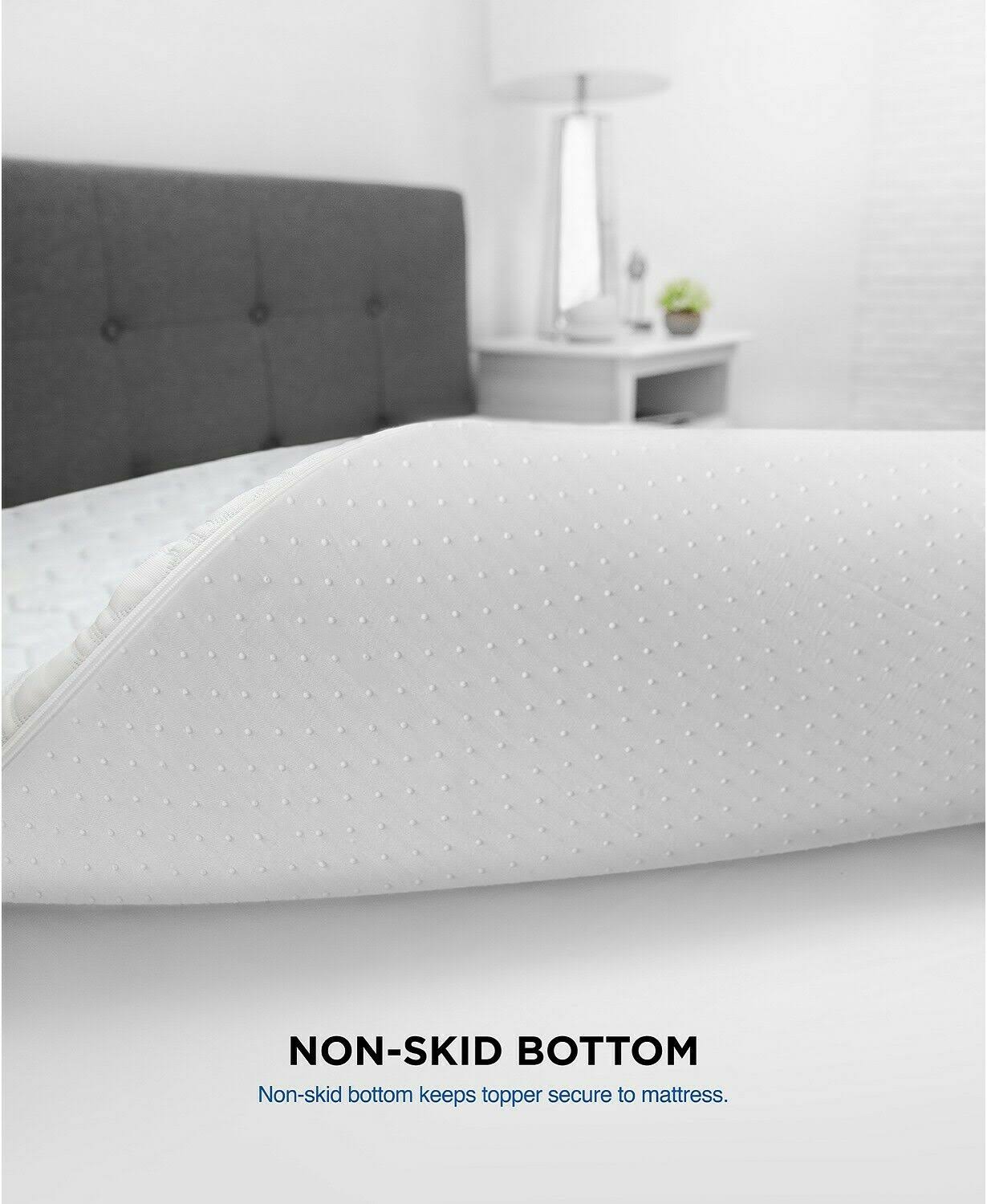 SensorGel Luxury ICOOL 1.5x22 Gel-Infused Memory Foam Mattress Topper - Twin