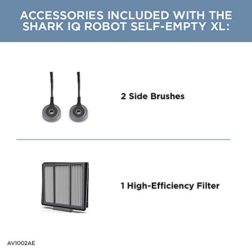 Shark Robot Vacuum & Mop Combo, Powerful Suction, Matrix Plus, 60-Day Debris Capacity, HEPA Bagless Self Empty Base, Sonic Mopping