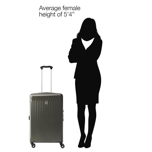 Travelpro Maxlite Air Hardside Expandable Carry on Luggage, 8 Spinner Wheels, Lightweight Hard Shell Polycarbonate Suitcase, Shadow Grey