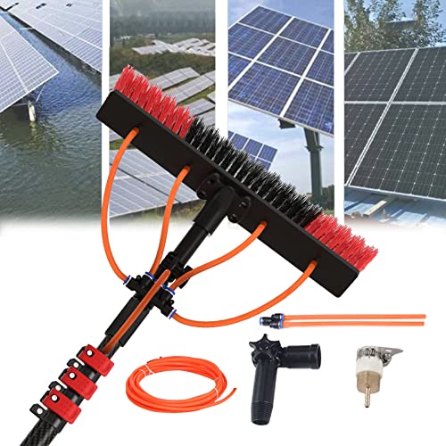 Water Fed Pole Kit, Window and Solar Panel Cleaning System Pole, Water Fed Telesbrush/Windows Cleaning & Washing Tool(12Ft-36Ft)