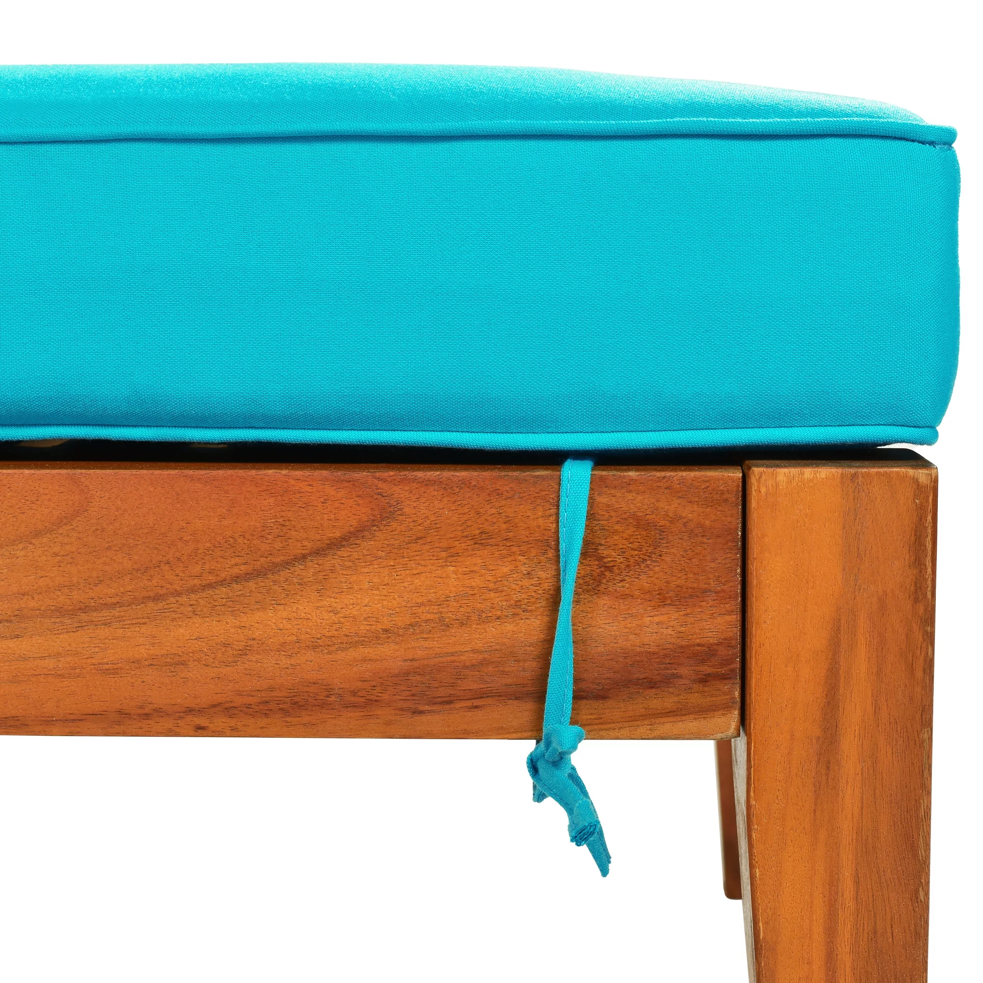 LYPER Outdoor Solid Wood 78.8" Chaise Lounge Patio Reclining Daybed with Cushion, Wheels and Sliding Cup Table for Backyard, Garden, Poolside
