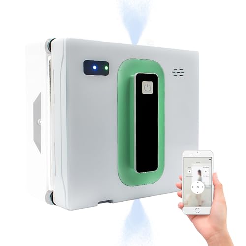 Window Cleaning Robot with Ultra-Thin 5600PA Auto Dual Two-Way Water Jet Model Glass Cleaning Automatic Smart Robot Cleaner Window Vacuum Cleaner