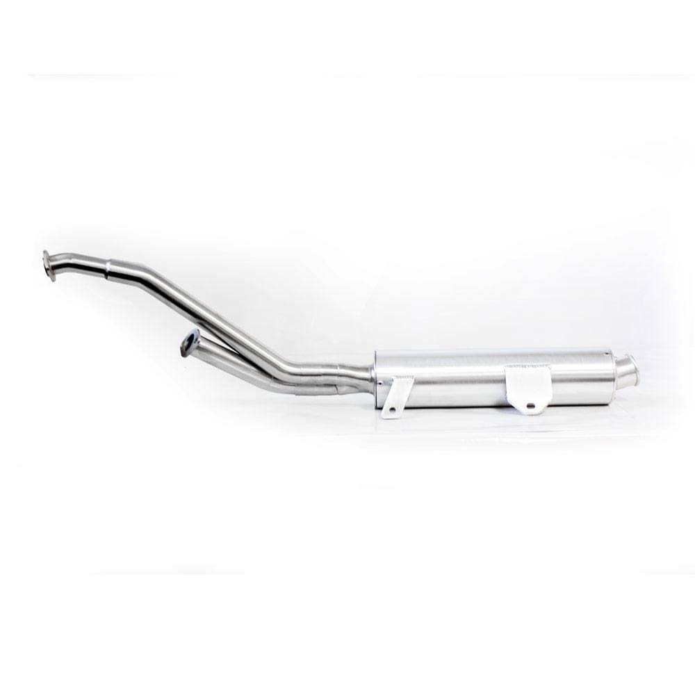HMF Racing Brushed Performance 3/4 System Exhaust for Kawasaki Brute Force 750 15-20 End Cap- Turn-Down-Brushed