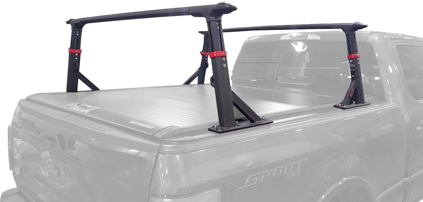 ANTS PART Universal Adjustable-Height Duty Pickup Truck Bed Rack Extendable Aluminum Truck Ladder Rack (Including Side Rails)