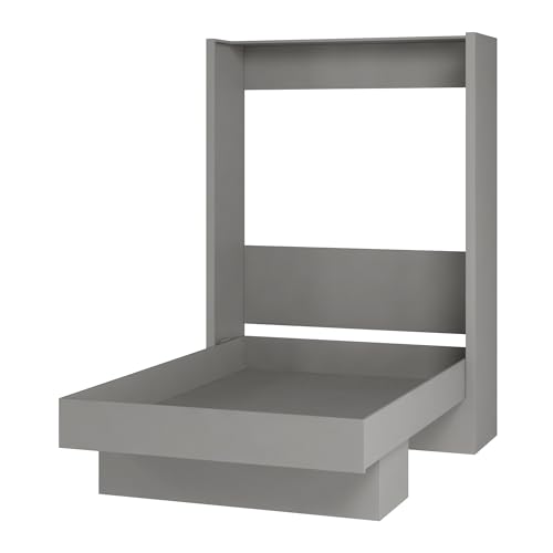 Oakland Living Easy-Lift Full Murphy Wall Bed in White with Shelf