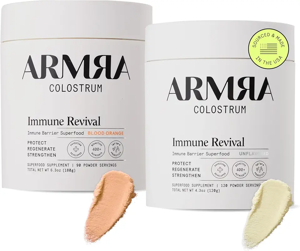 ARMRA Colostrum™ Premium Powder, Grass Fed, Gut Health Bloating Immunity Skin & Hair, Contains 400+ Bioactive Nutrients, Potent Bioavailable, Keto