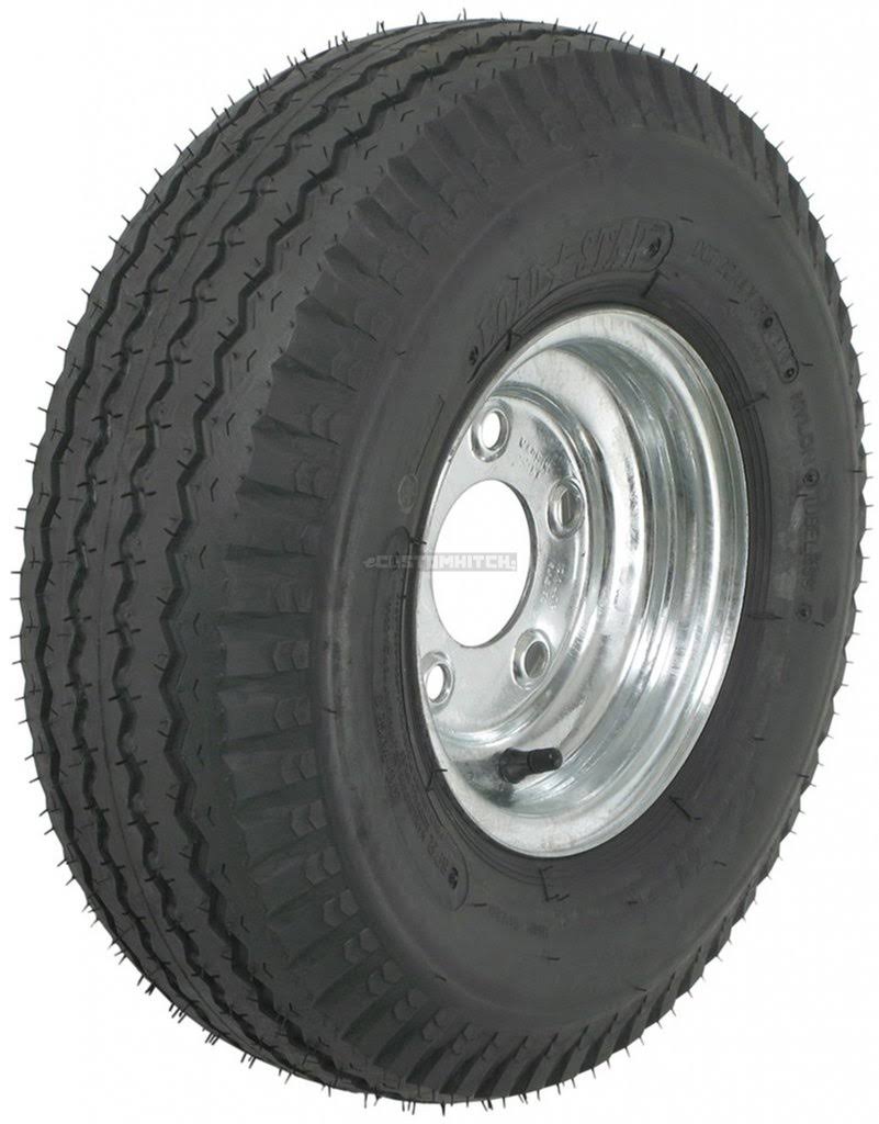 2-Pack Trailer Tire on Rim 570-8 5.70-8 8 6 Ply LRC 5 Lug Galvanized