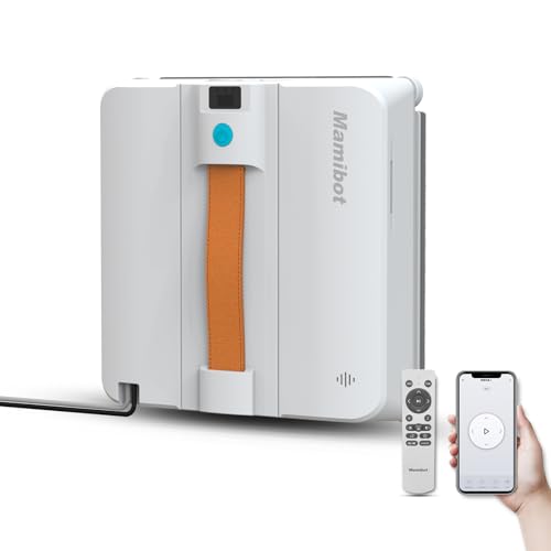 Mamibot W120-DP Window Cleaning Robot, Smart Cleaning with 4 Spray Nozzles, with 10 Cleaning Modes, 3200Pa Suction Power, Edge Detection Technology