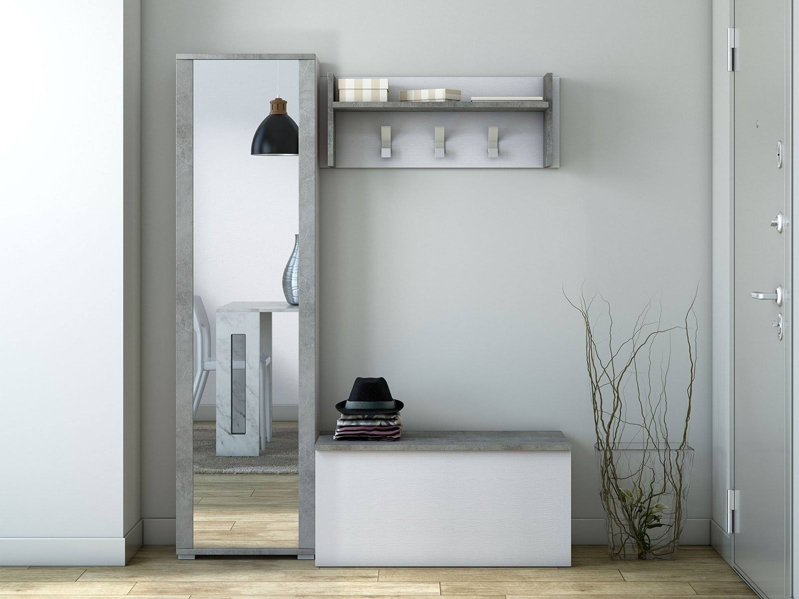 Casabianca Home Bel Air Light Gray Coat Rack