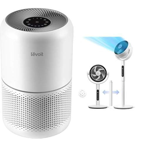 LEVOIT Air Purifiers for Home Bedroom, HEPA Sleep Mode, AHAM VERIFIDE, Smart WiFi for Home Large Room, Quiet Cleaner for Pet Hair, Allergies, Dust