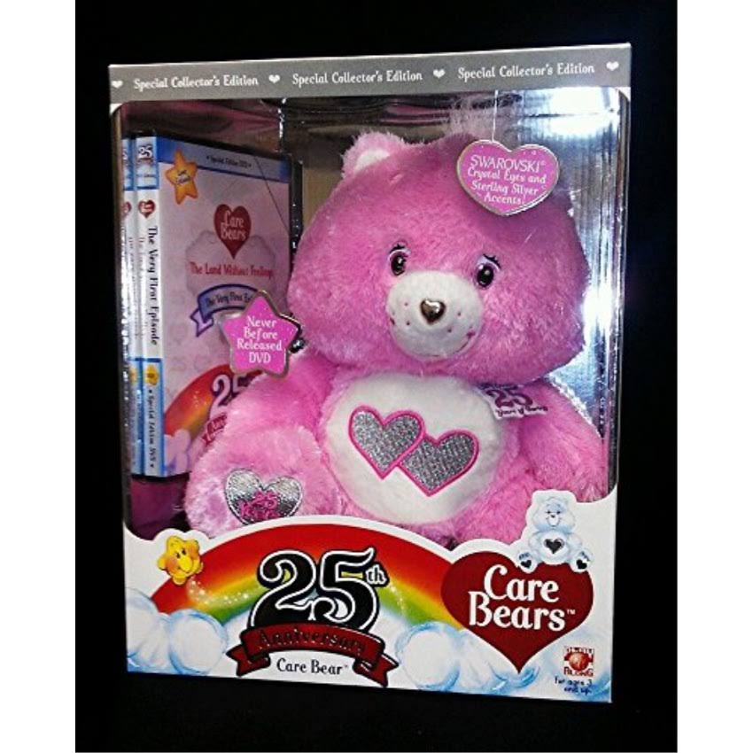 Special Collectors Edition Pink Care Bear 25th Anniversary Swarvoski C