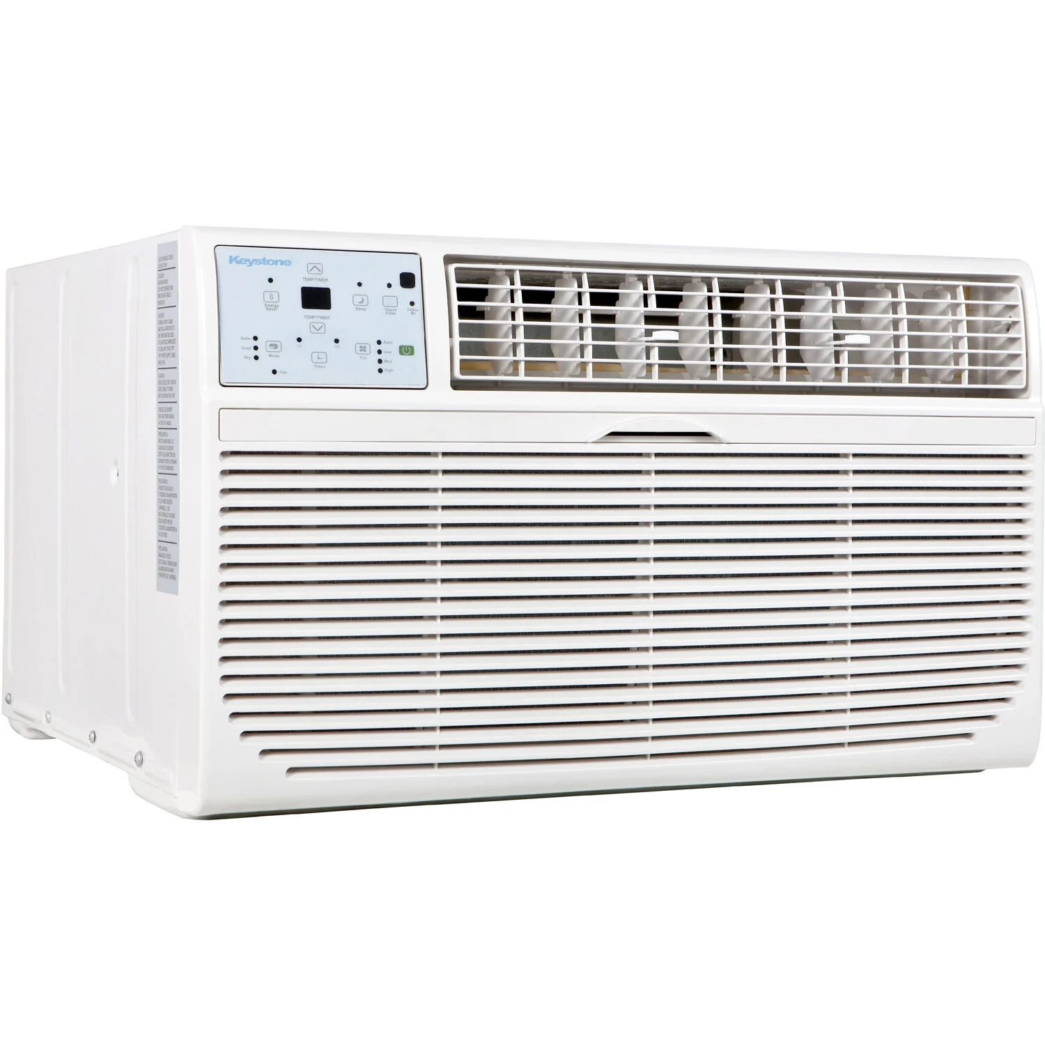 Keystone 12,000 BTU 550 Sq. ft. Through-the-Wall Air Conditioner Supplemental Heat Capability, White