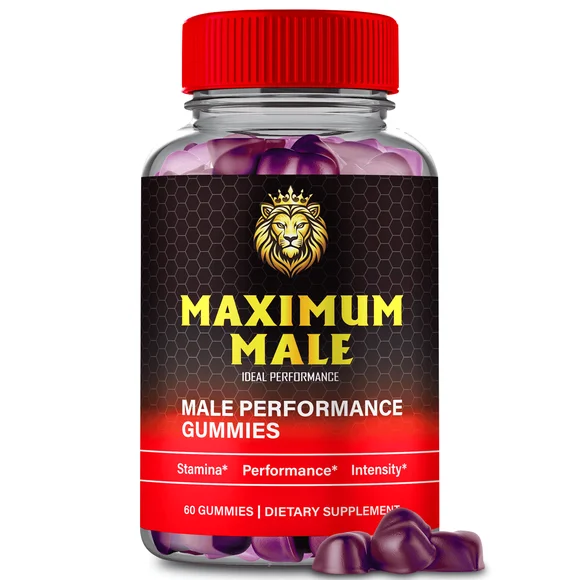 Maximum Male Gummies, Official MaximumMale Performance Supplement Gummy - Maximum Strength Natural Formula, Maximum Male Gomitas Reviews (1 Pack)