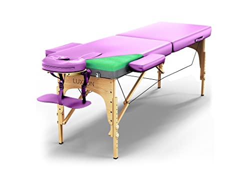 Luxton Home Premium Foam Massage Table Portable Foldable Massage Bed Height Adjustable
