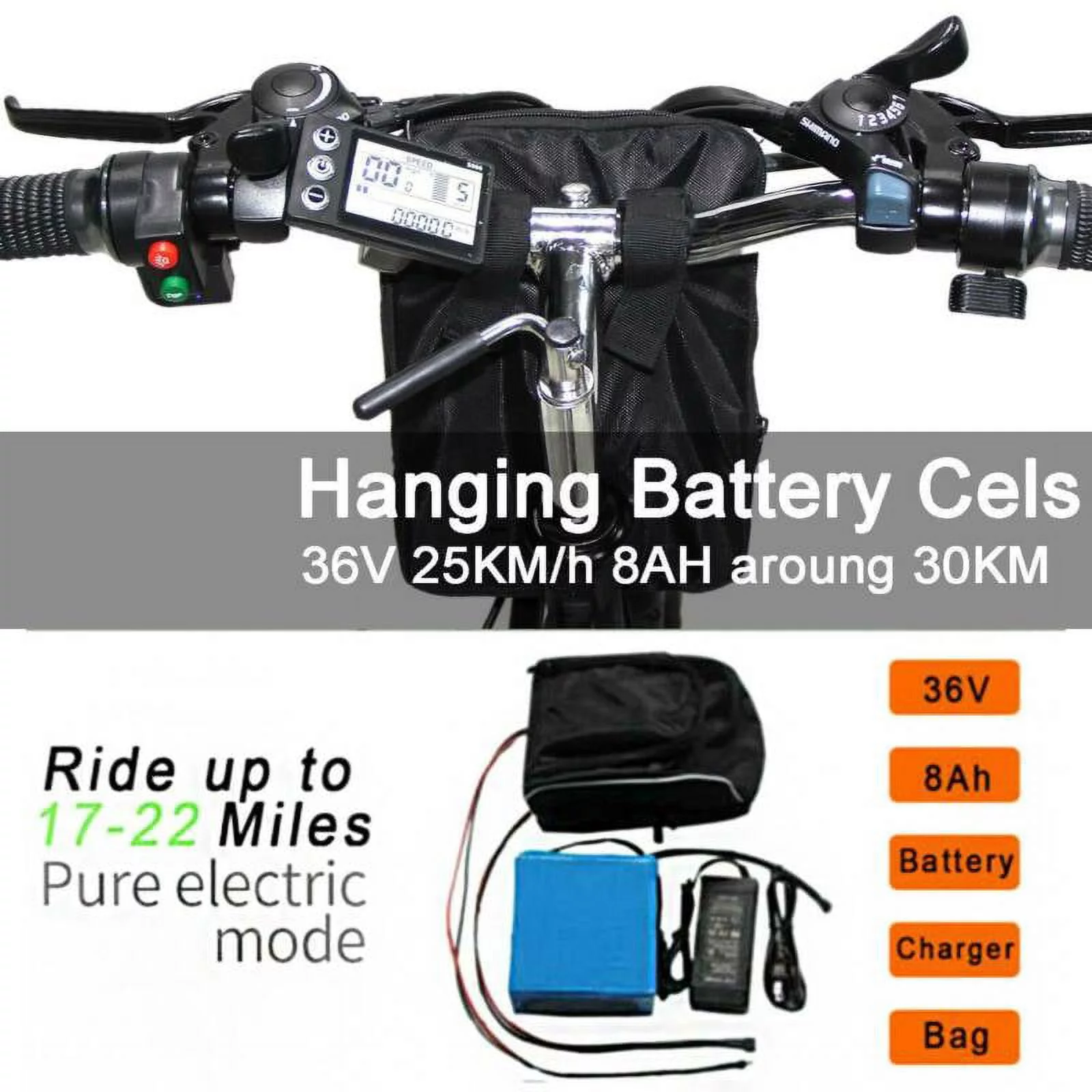Datingday 26" Electric CLIENSY 350W City Mountain Bike Cycling EBike 36V Bicycle