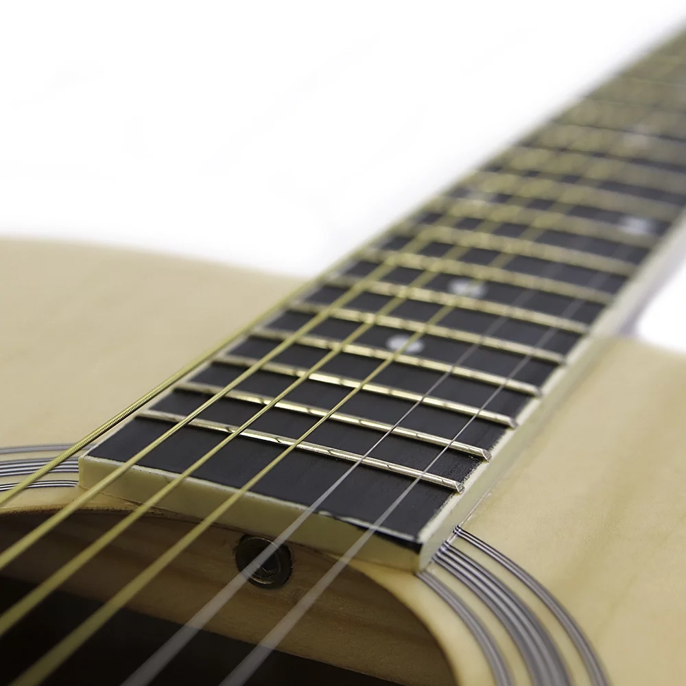 Kona Guitars K41 41-inch Acoustic Dreadnought Guitar, Natural Finish