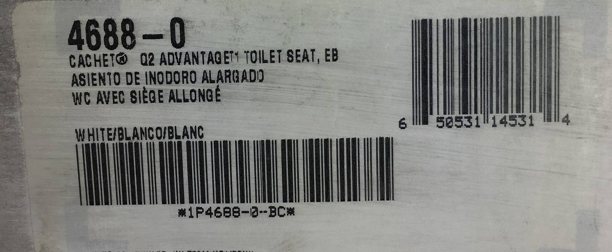 Kohler Cachet Elongated Toilet Seat with Lid& White K-4688-0