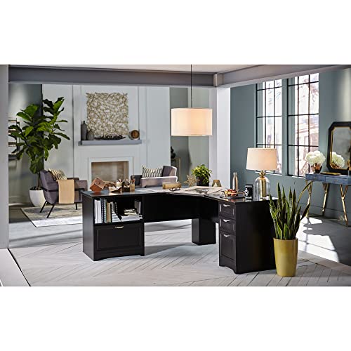 Realspace® Magellan Performance 71"W L-Shaped Corner Desk, Espresso