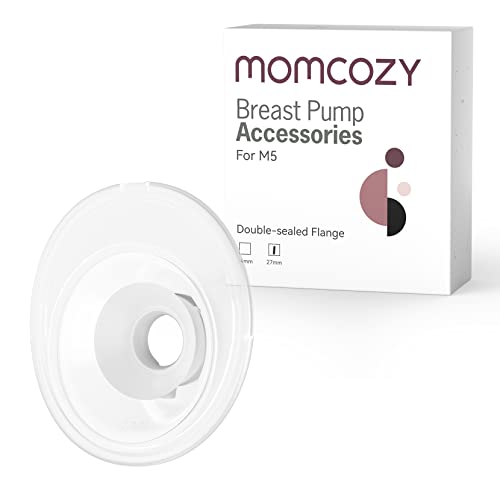 Momcozy M5 Hands-Free Wearable Breast Pump, Double-Sealed Flange for Baby-Like Comfort, 3 Modes & 9 Suction Levels, Portable Electric Pump – 24mm