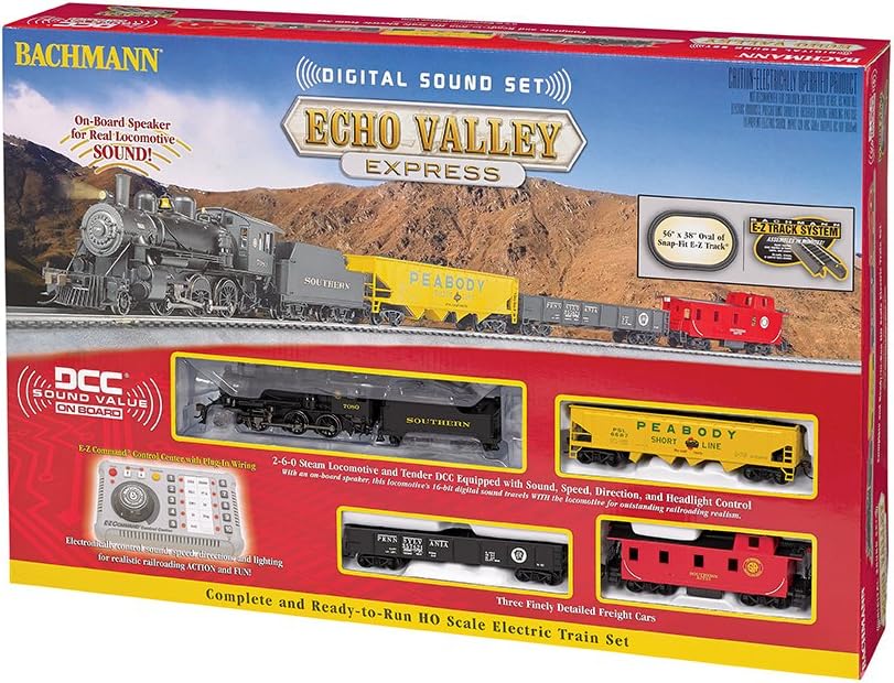 Bachmann Trains - Echo Valley Express DCC Sound Value Ready To Run Electric Train Set - HO Scale