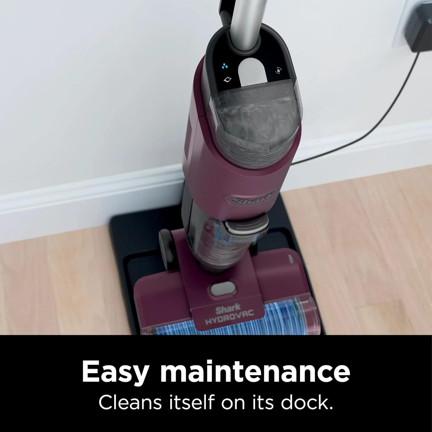 SHARK WD100 HydroVac 3-in-1 Vacuum, Mop & Self-Cleaning Corded System w/Brushroll*, Perfect for Hardwood, Tile, Marble, Laminate Area Rugs