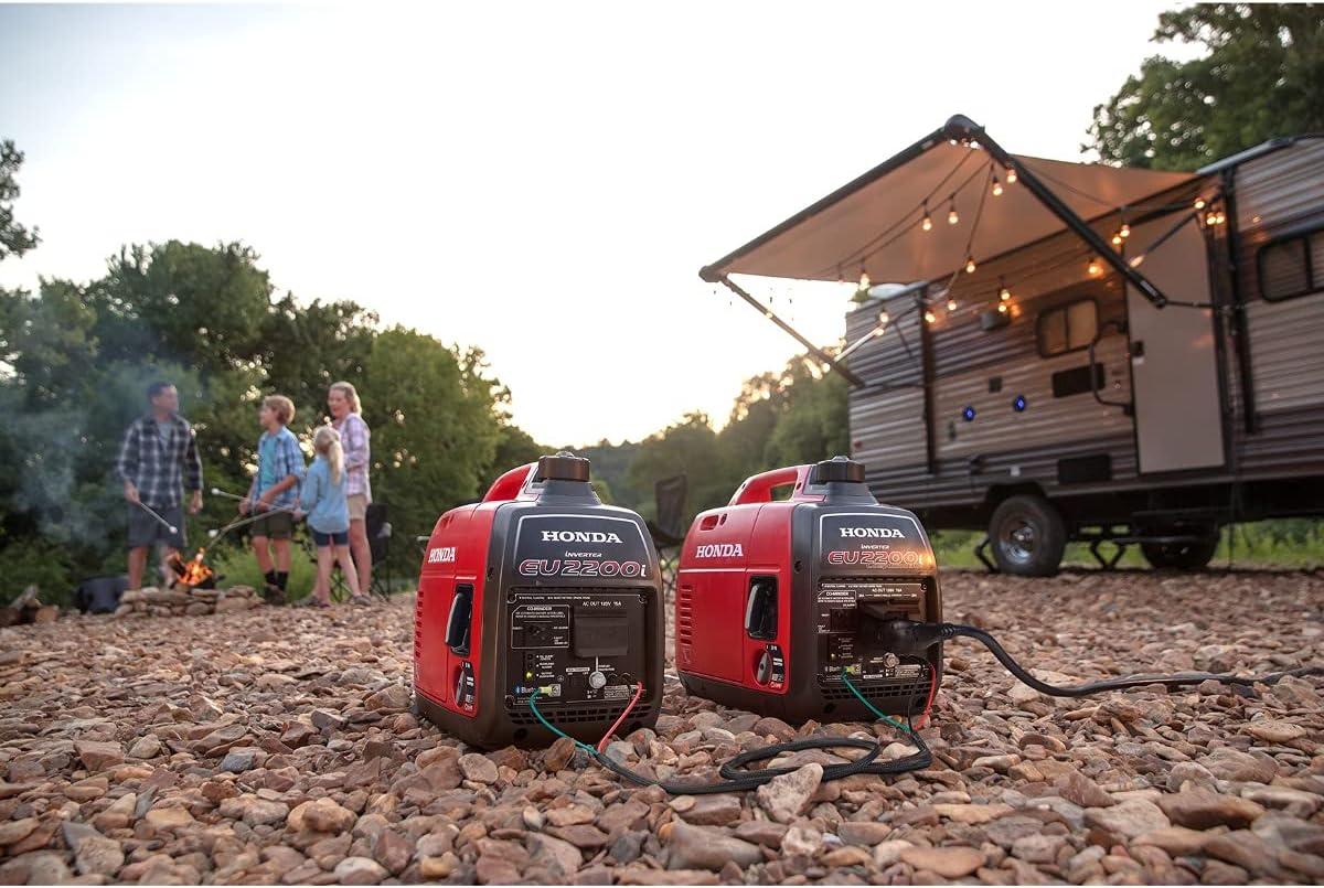 Honda EU2200ITAN 2200-Watt 120-Volt Super Quiet Portable Inverter Generator with CO-Minder - 49-State