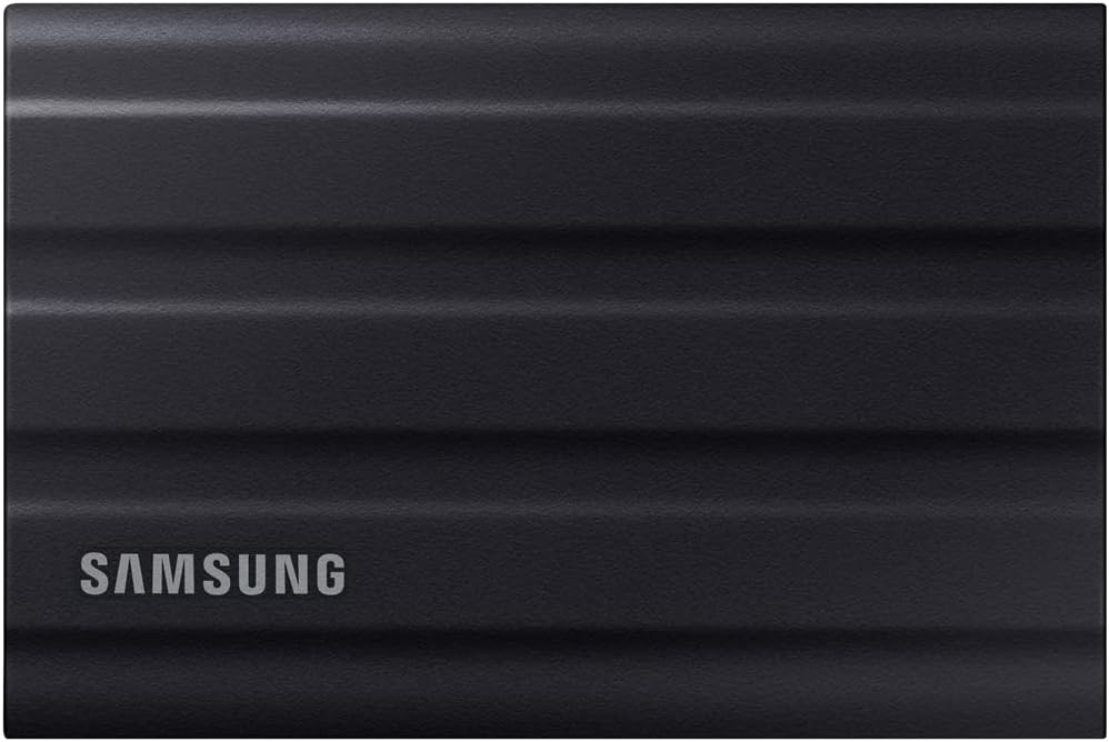 Samsung MU-PE1T0S/AM T7 Shield Portable Solid State Drive 1TB 2022 Black Bundle with 1 YR CPS Enhanced Protection Pack