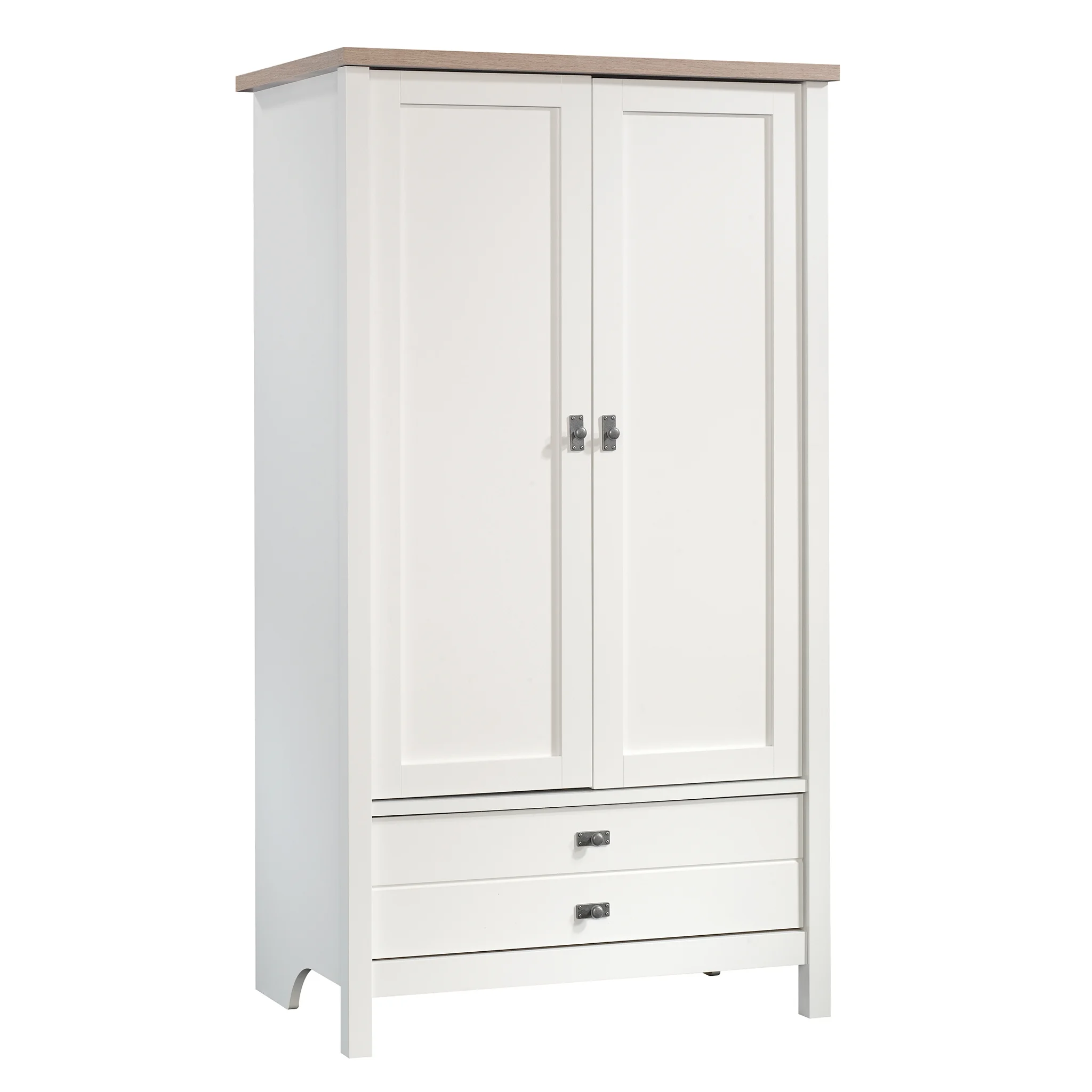 Sauder Cottage Road Armoire, Soft White Finish