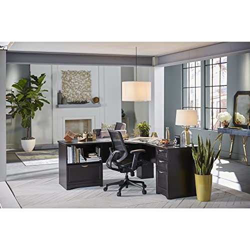 Realspace® Magellan Performance 71"W L-Shaped Corner Desk, Espresso