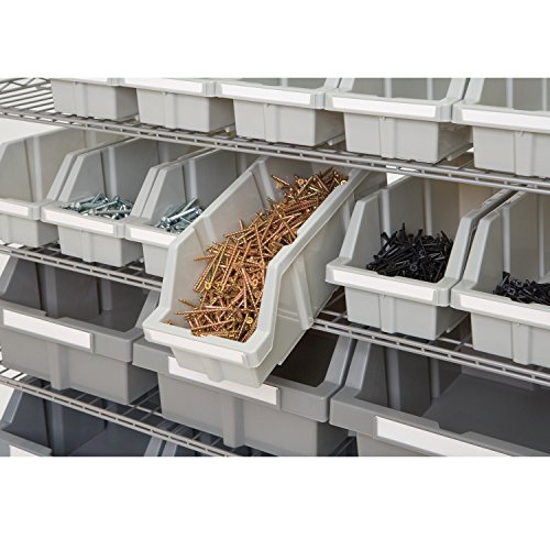 Seville Classics Heavy Duty NSF Bin Rack Solid Steel Wire Shelving Storage Unit, Patented Organizer for Garage, Warehouse, Office, Restaurant