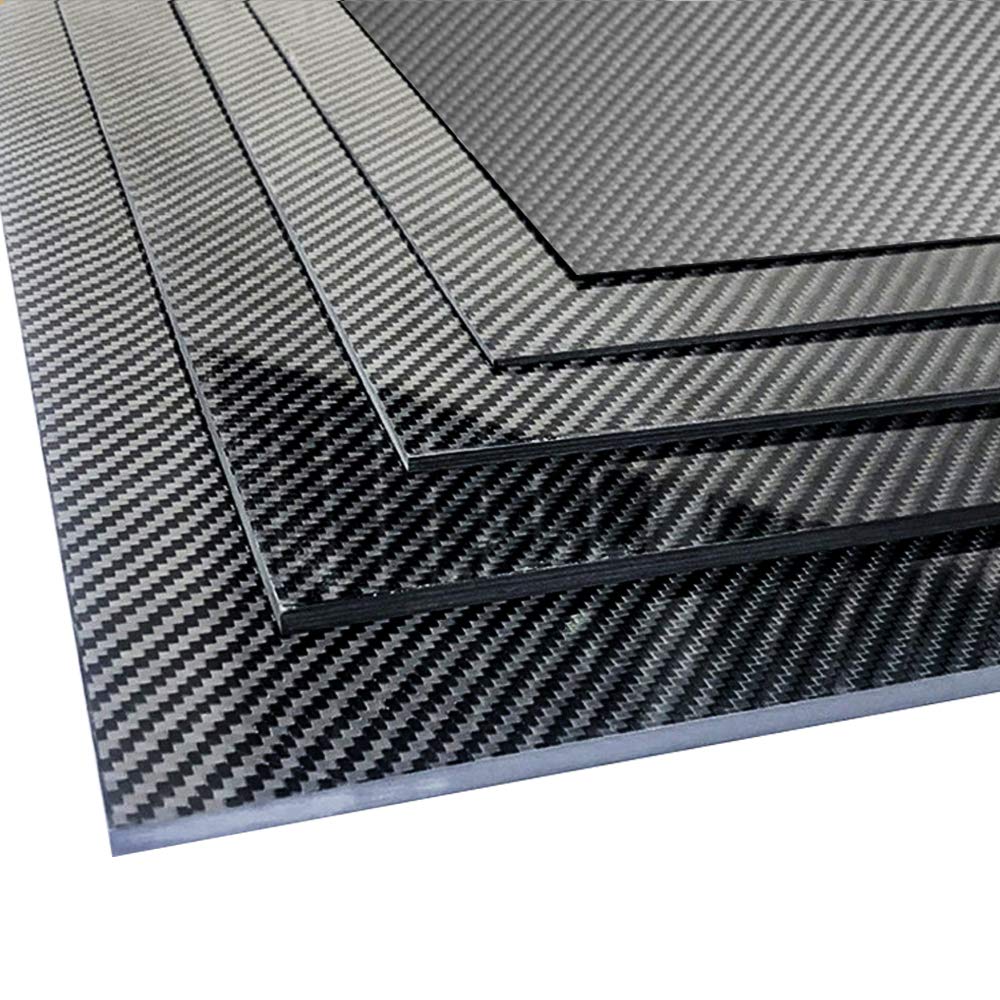 200 X 300 X 1 MM Carbon Fiber Sheets 100% 3K Twill Matte Carbon Fiber Plate
