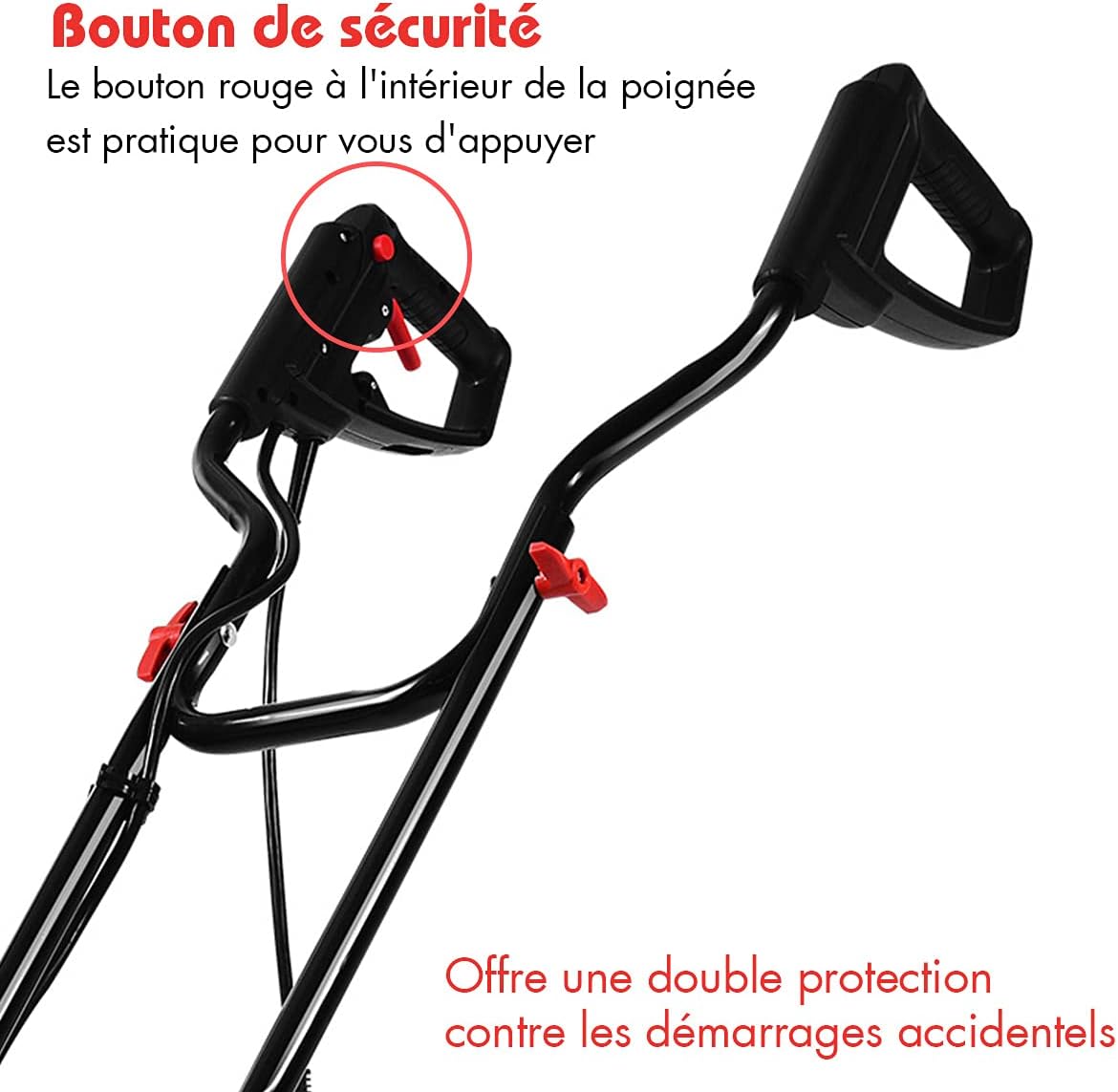 RELAX4LIFE Electric Tiller 1500 W at 400 RPM, Tiller with Working Depth 22 CM, Width 43 CM and 6 Blades