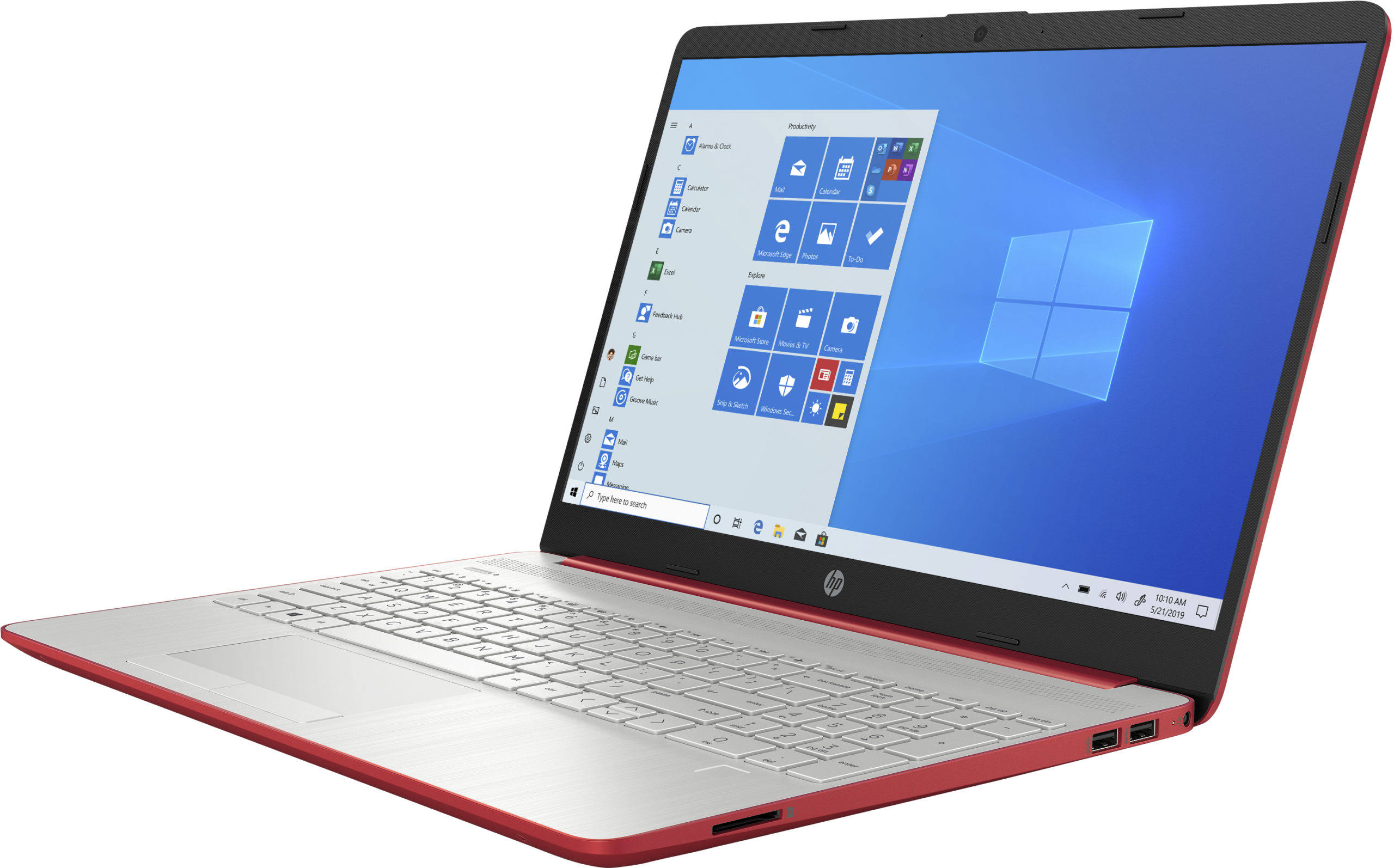HP 15-dw0081 Pentium Silver N5000 1.1GHz 500GB 4GB Win10 Webcam Scarlet Red