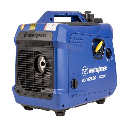 Westinghouse 2800 Peak Watt Super Quiet & Lightweight Portable Inverter Generator, Gas Powered, Parallel Capable, Long Run Time